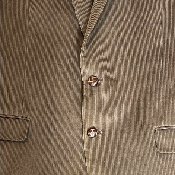 Lauren Ralph Lauren Men's Tan Corduroy Blazer 48" Sports Coat Elbow Patch - Picture 3 of 14